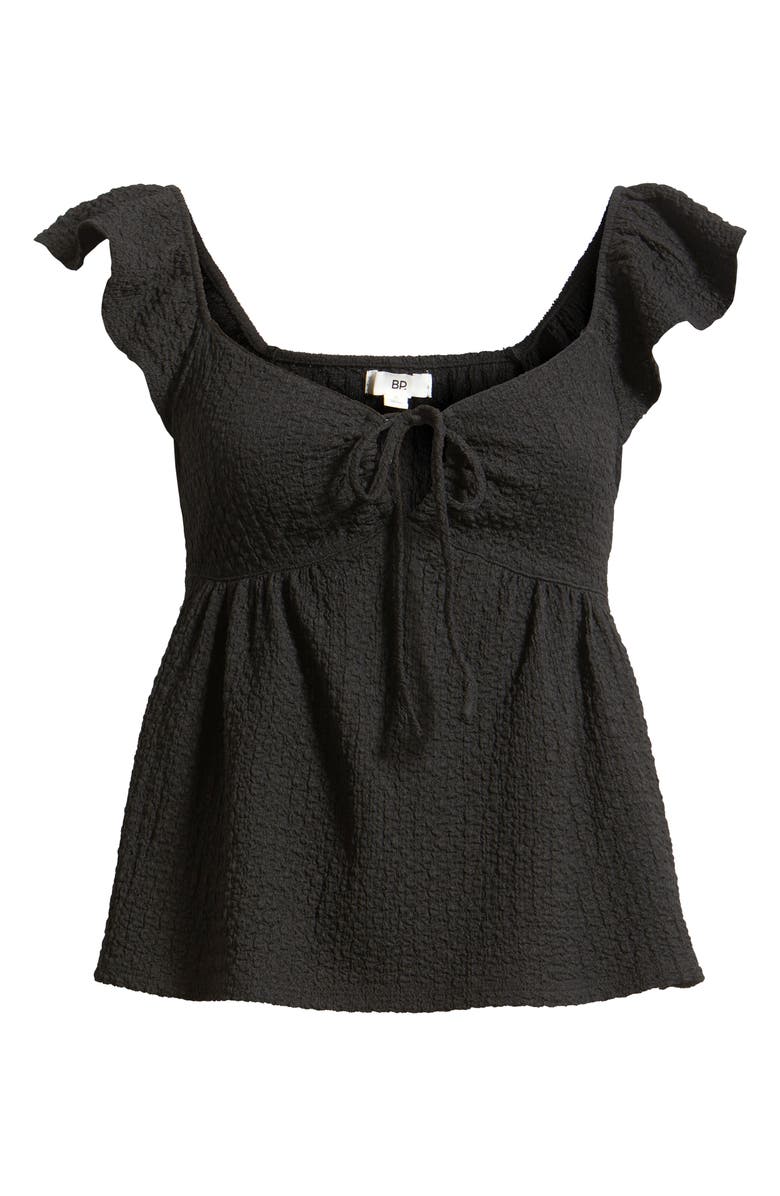 BP. Flutter Sleeve Top, Alternate, color, Black
