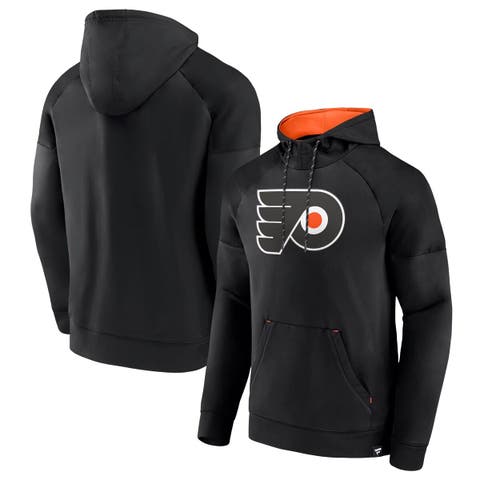 Men's Fanatics  Black Philadelphia Flyers Iconic Defender Raglan Pullover Hoodie