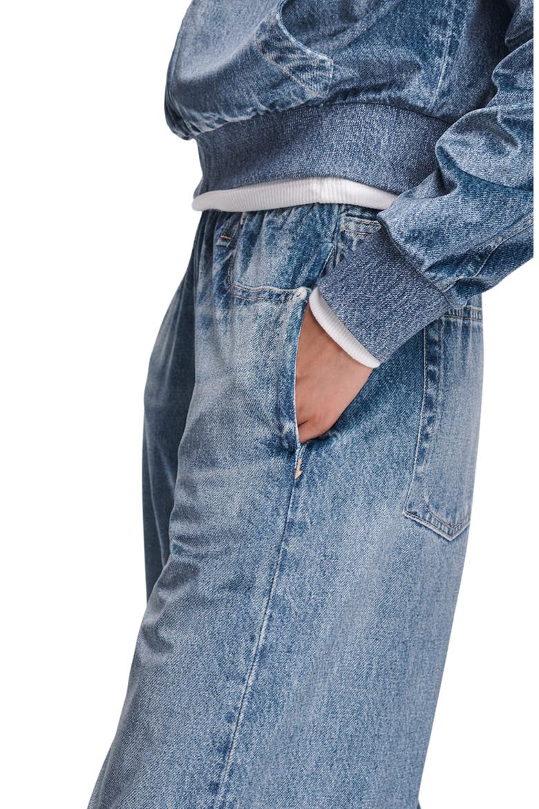 Miramar Wide Leg Pull-On Jeans, Alternate, color, SUTTON