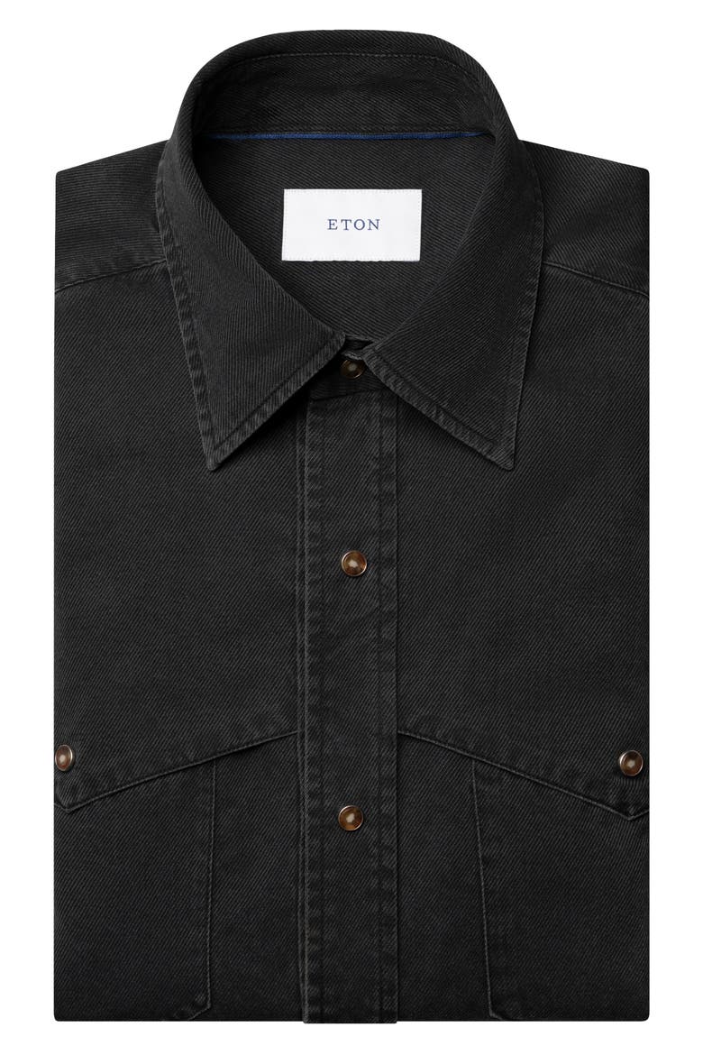 Indigo Western Shirt, Alternate, color, BLACK
