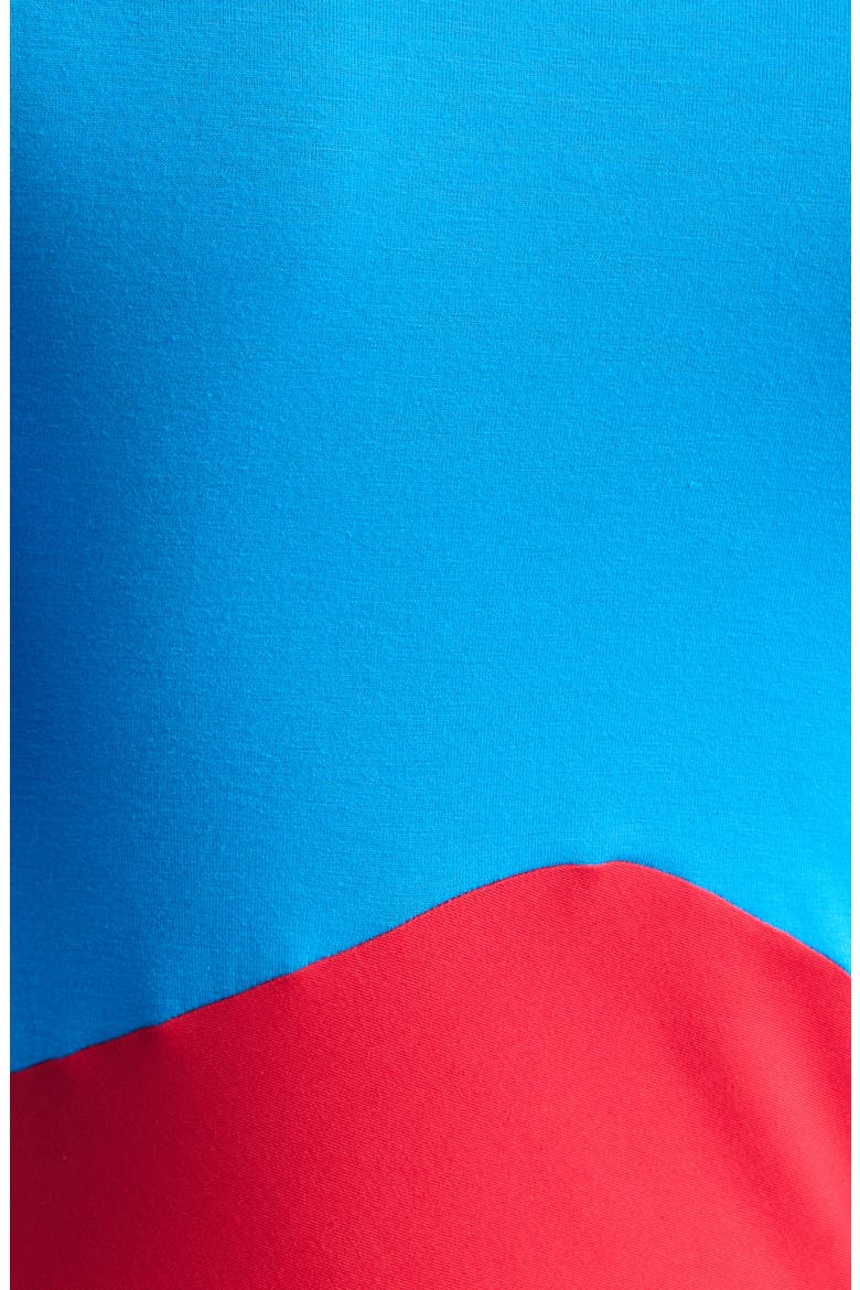 Dammit Janet Bracelet Sleeve Colorblocked Midi Dress, Alternate, color, COLORBLOCKED