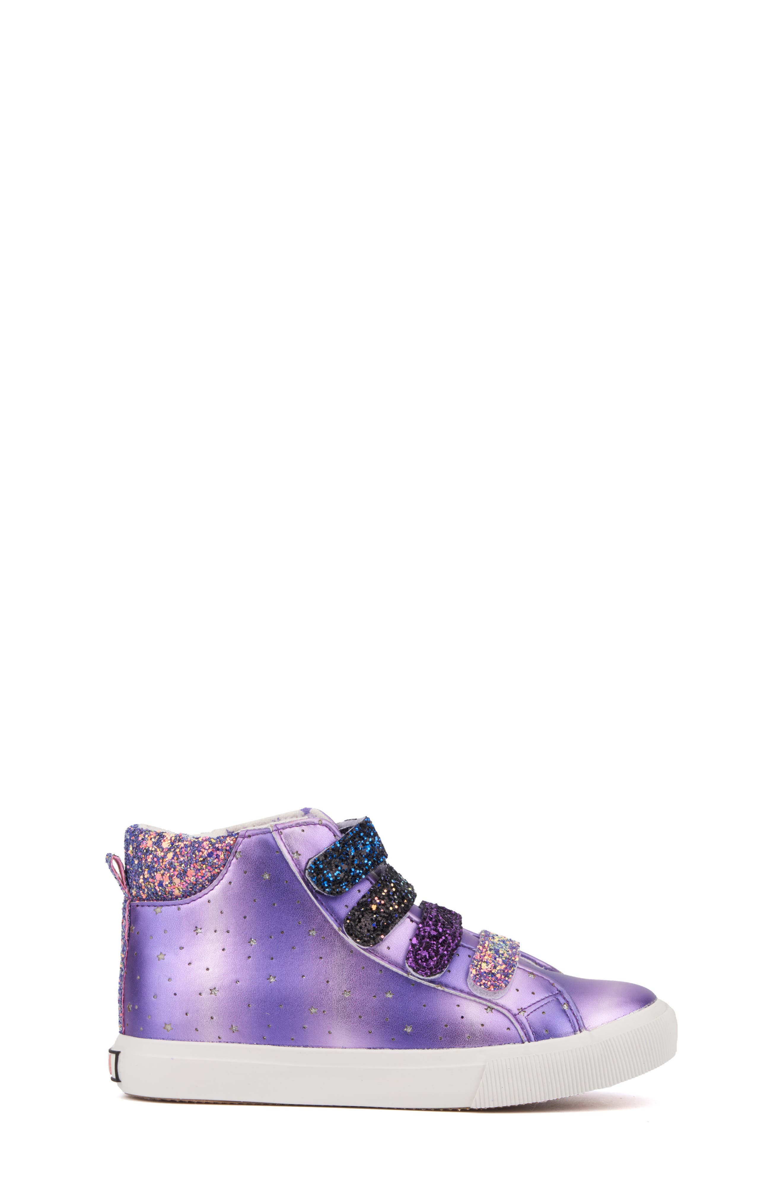 OLIVIA MILLER Kids' Rainbow Glitter Sneaker, Alternate, color, 