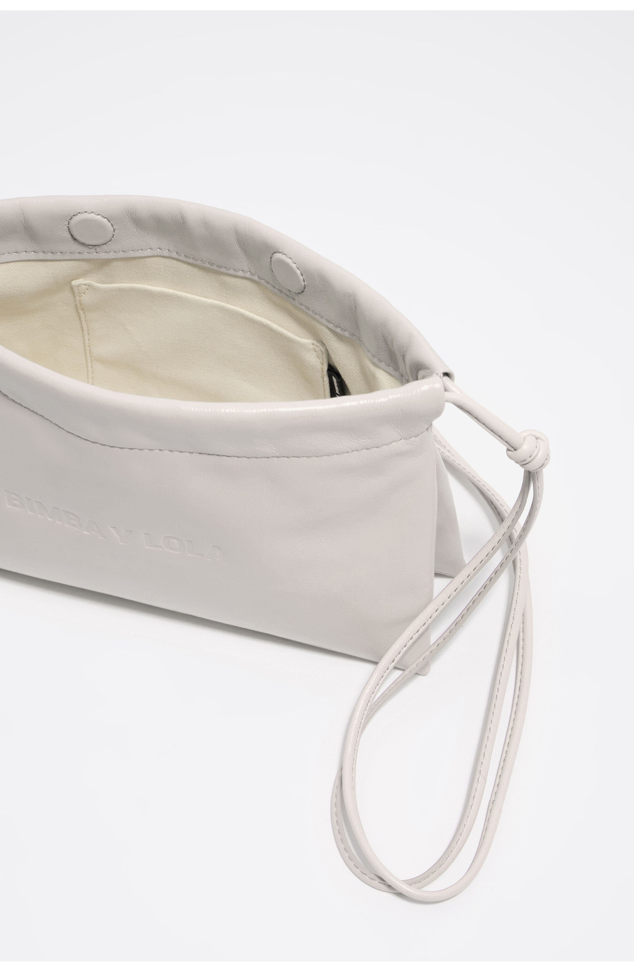 Bimba y Lola Leather Mini Multi-Strap Bag, Alternate, color, Ivory