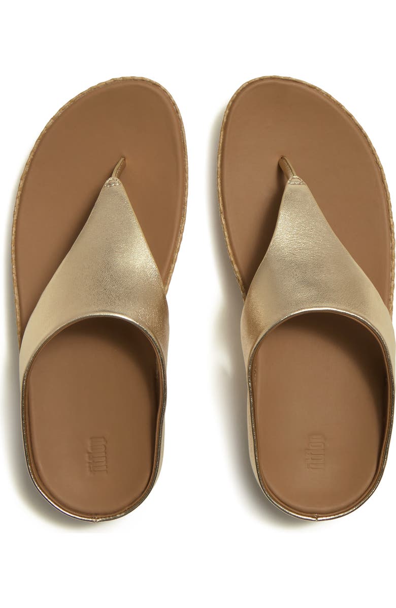 FitFlop Lulu Lux Graph-Weave Toe-Post, Alternate, color, Platino