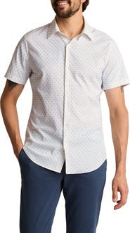 Bonobos Geo Print Tech Short Sleeve Button-Up Shirt