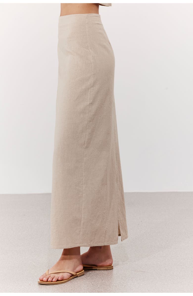 Gottex Beach Life Bali Escape Maxi Skirt Cover-Up, Alternate, color, Natural