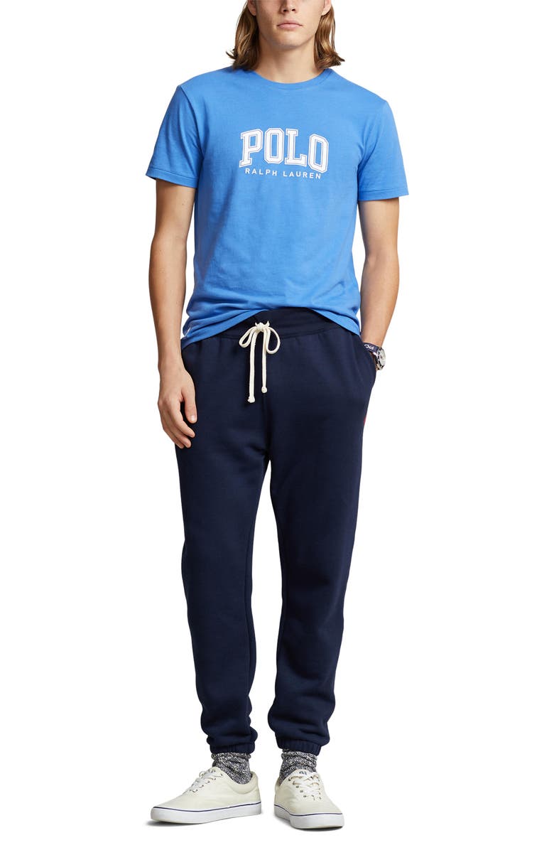 Polo Ralph Lauren Cotton Jersey Graphic T-Shirt, Alternate, color, New England Blue