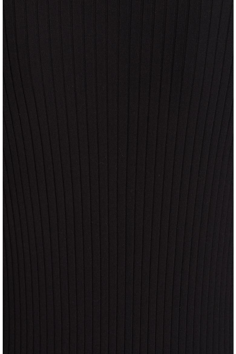 Flat Rib Knit Cardigan, Alternate, color, CAVIAR