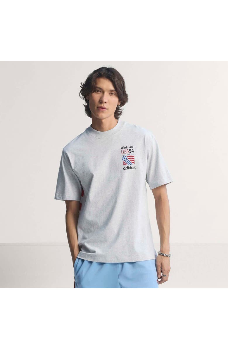 adidas Men's adidas Gray USMNT 1994 World Cup Graphic T-Shirt, Main, color, Gray