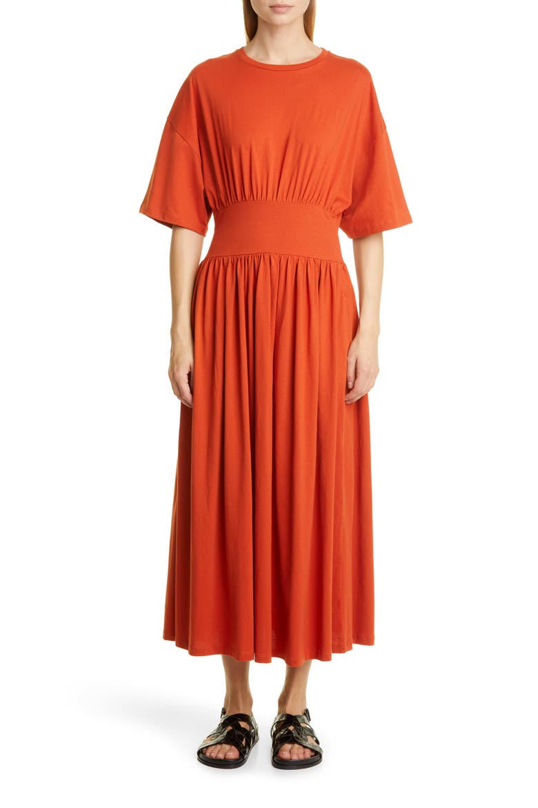 Women's Organic Cotton T-Shirt Dress, Main, color, BLOODY MARY