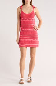 Abound Stripe Open Knit Minidress