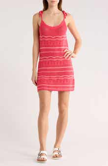 Abound Stripe Open Knit Minidress