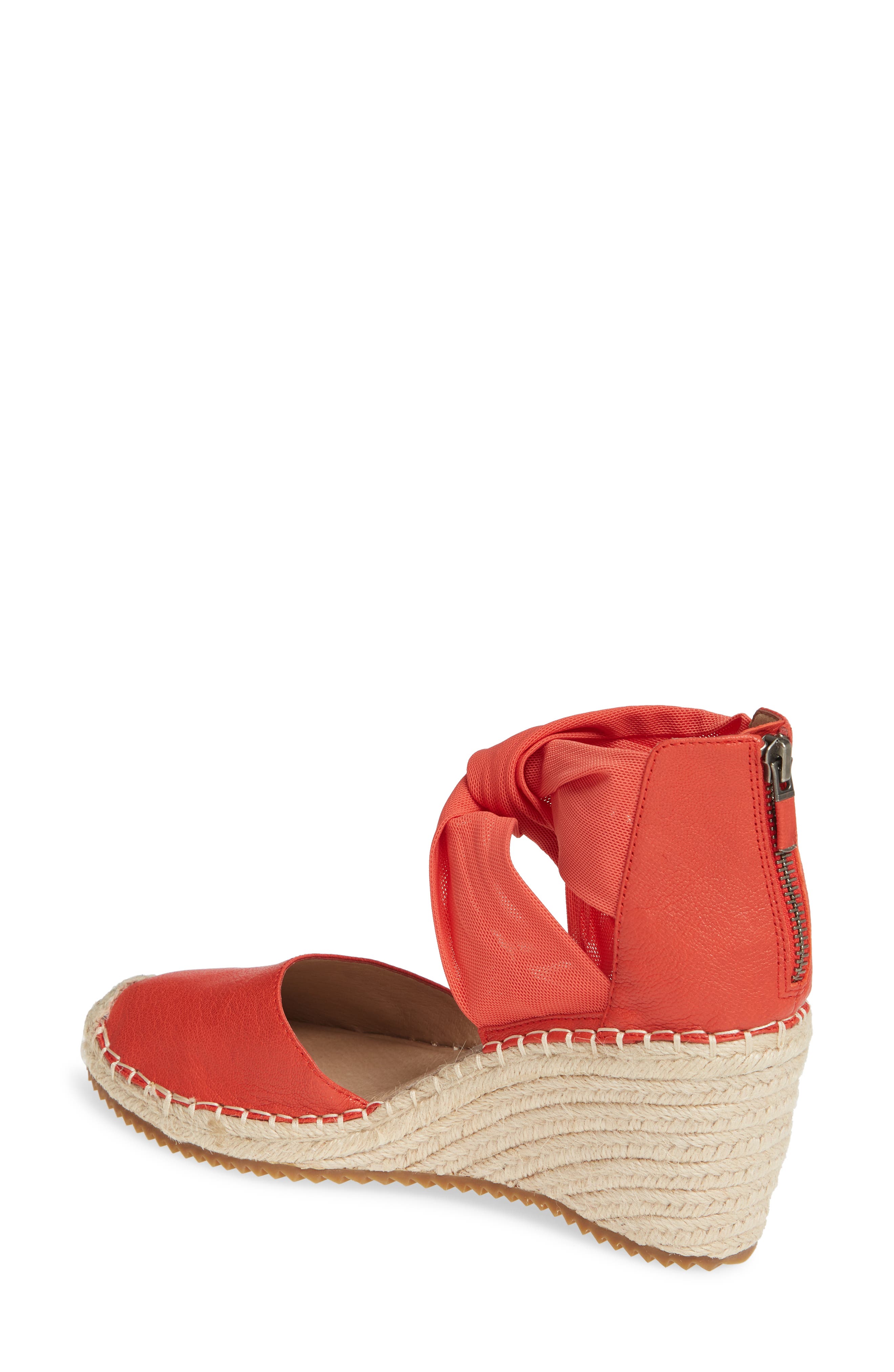 Wallis Espadrille Wedge, Alternate, color, PAPRIKA LEATHER