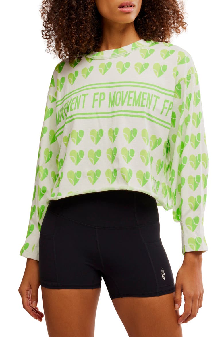 FP Movement Inspire Layer Logo Long Sleeve T-Shirt, Main, color, COURT LOGO COMBO