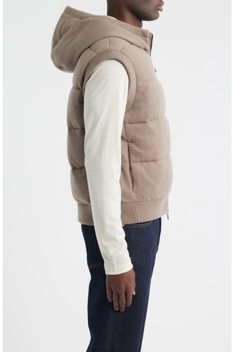 Henrico Quilted Cashmere Hooded Vest, Alternate, color, OPEN BEIGE