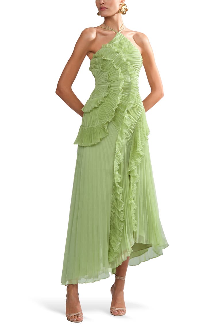Lorelie halter gown, Alternate, color, Stem