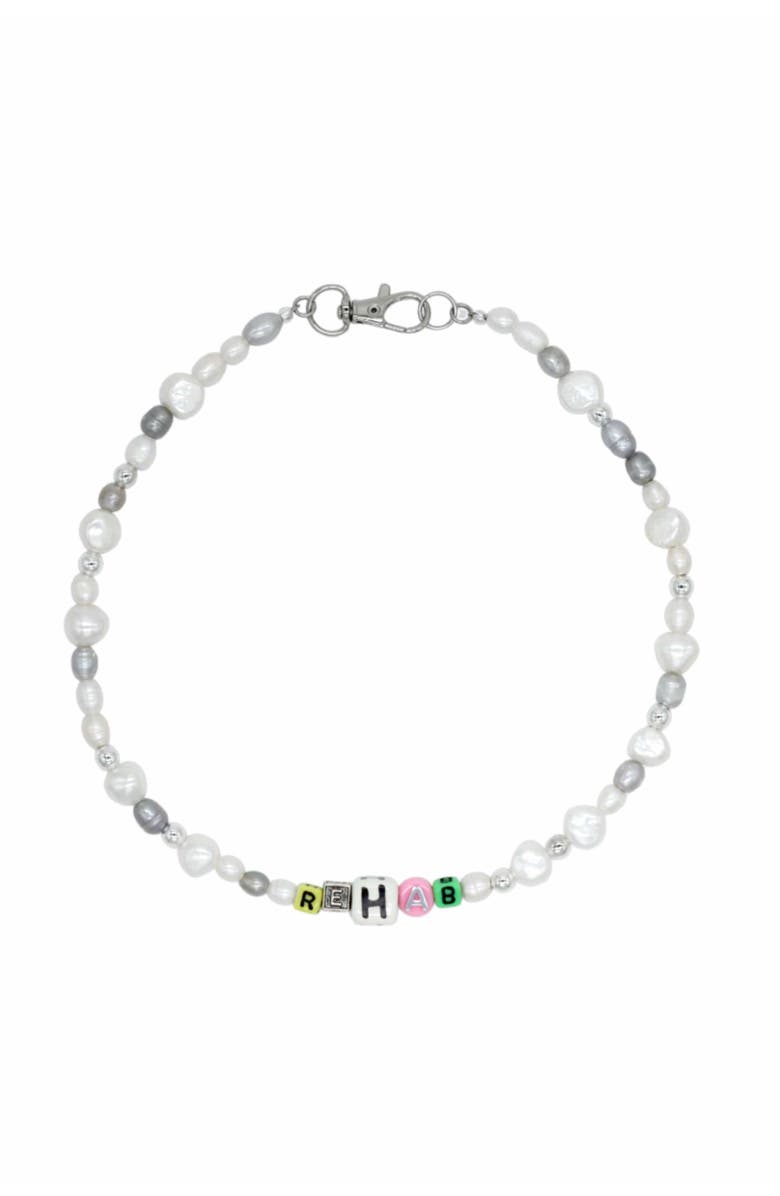 Velvet Luna Freshwater Pearl Wire Choker, Main, color, White