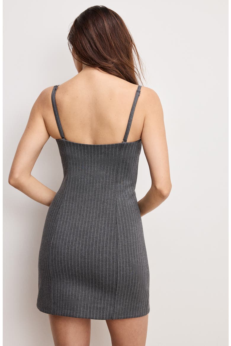 Soft Stretch Ponte Minidress, Alternate, color, SUITING PINSTRIPE001