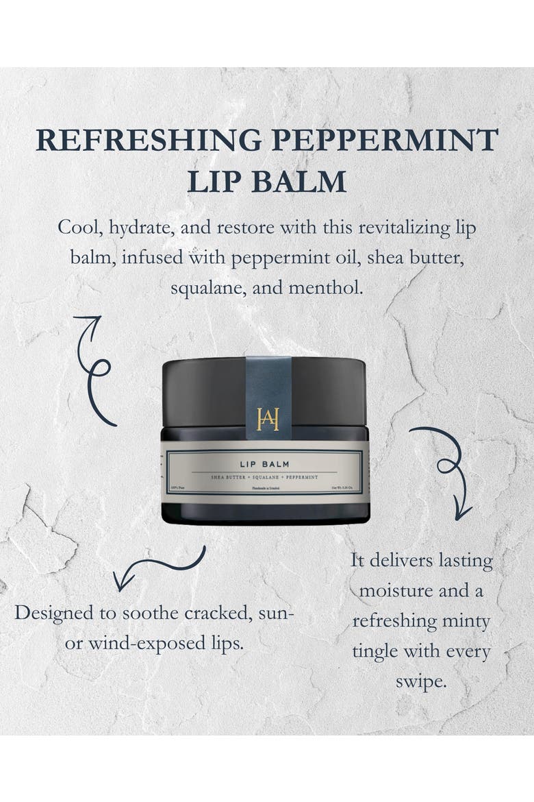 Hydrating Nourishing Shea Butter Peppermint Lip Balm, Alternate, color, Ivory