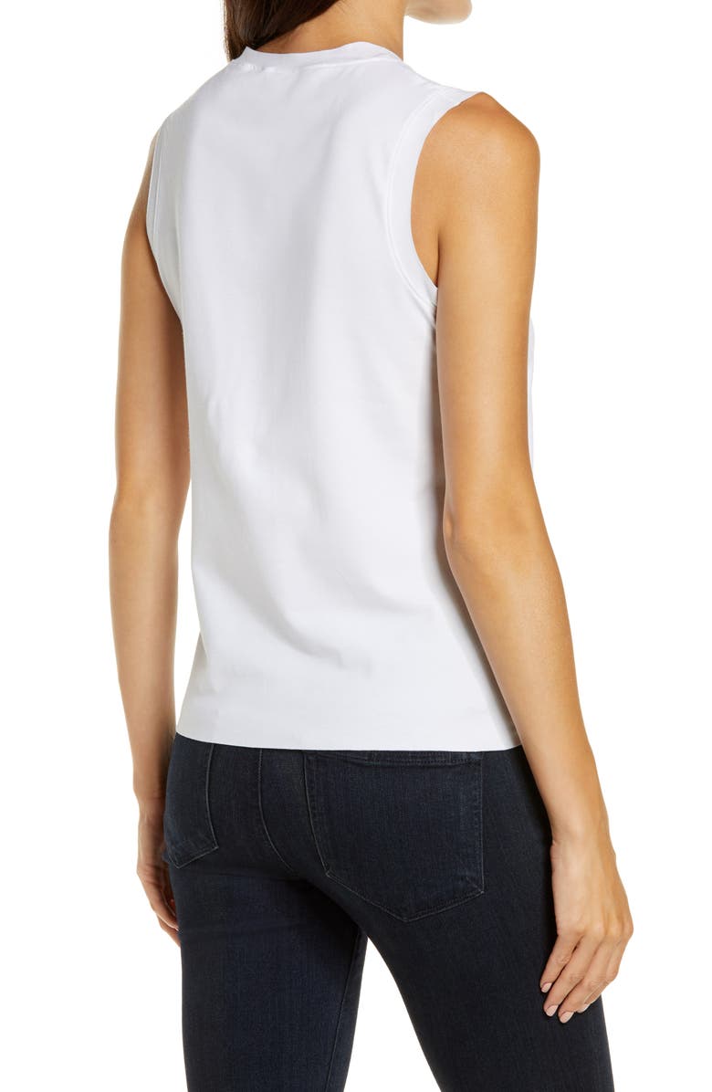 Commando Essential Muscle Tee, Alternate, color, White