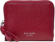 Kate Spade New York loop small pebbled leather zip wallet