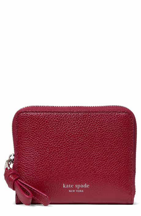loop small pebbled leather zip wallet