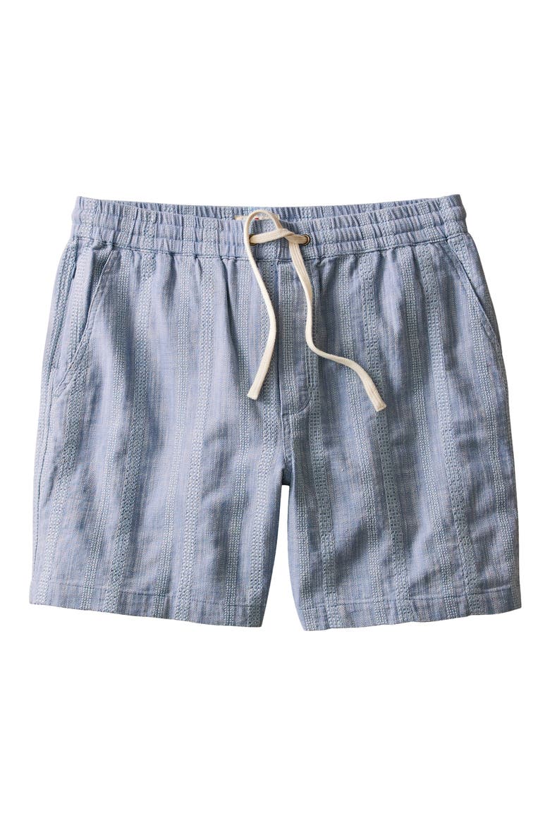 Saturday Beach Striped Shorts, Alternate, color, BLUE