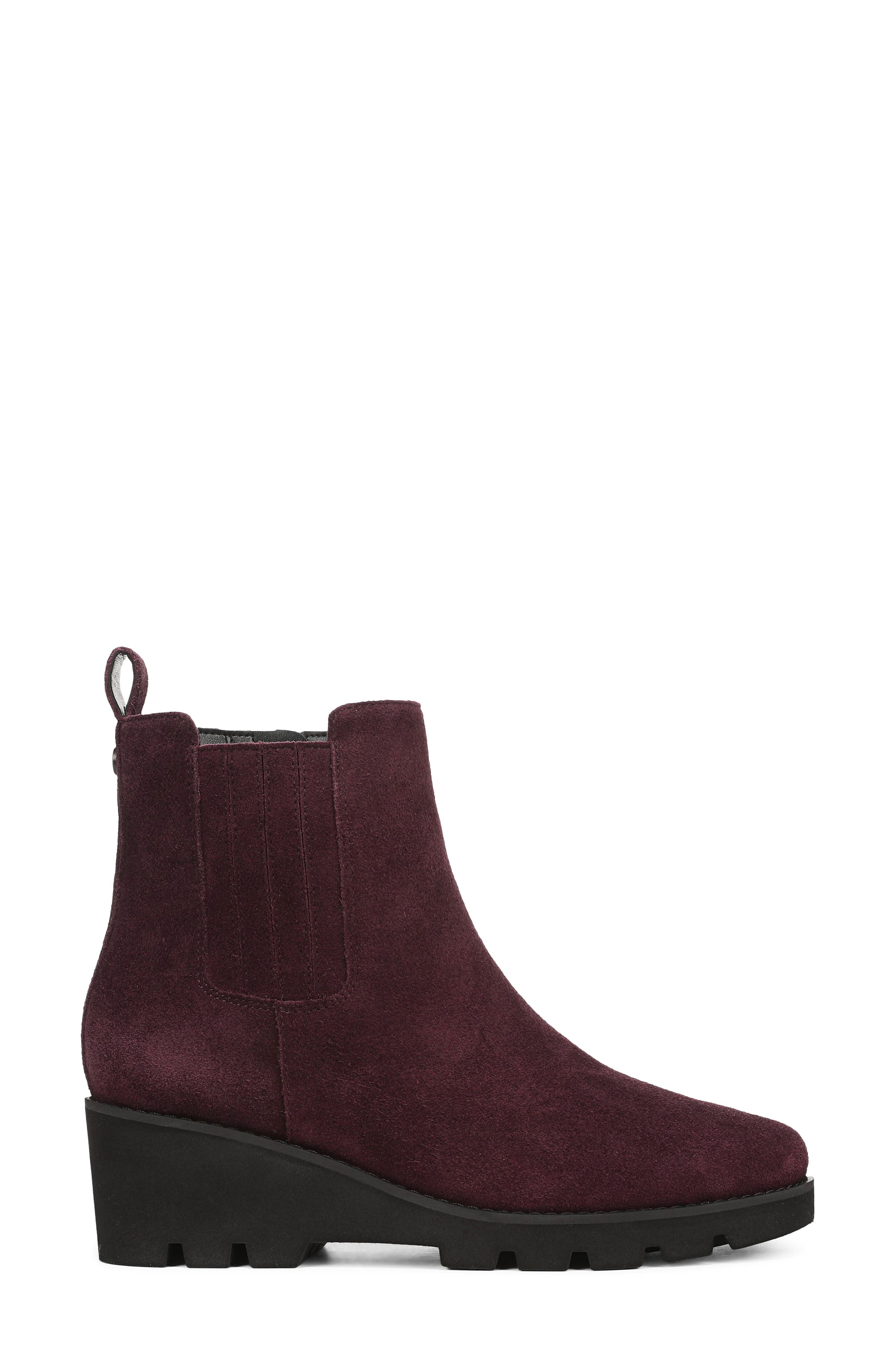 Aria 2.0 Leather Wedge Bootie, Alternate, color, MULLED WINE LEATHER