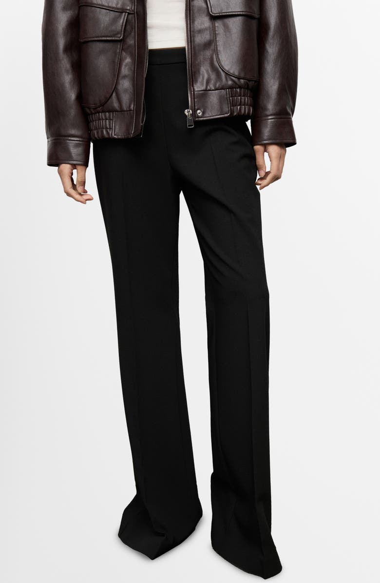 MANGO High Waist Flare Pants, Main, color, 