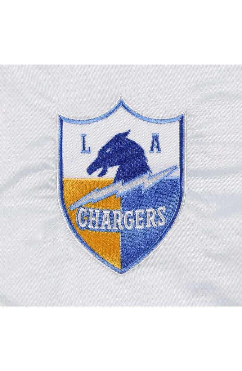 STARTER Men's Starter White Los Angeles Chargers The Power Forward Full-Snap Jacket, Alternate, color, 