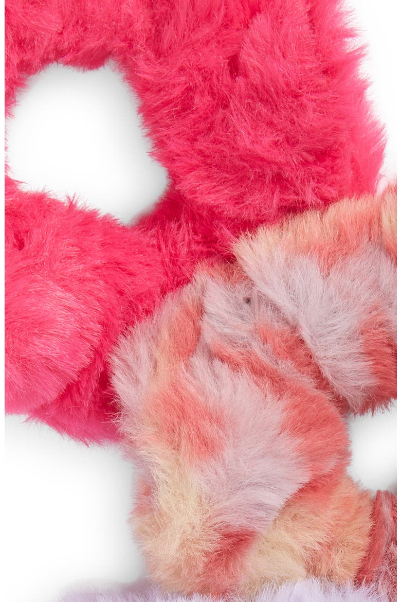 Kids' Assorted 3-Pack Faux Fur Scrunchies, Alternate, color, PINK COMBO