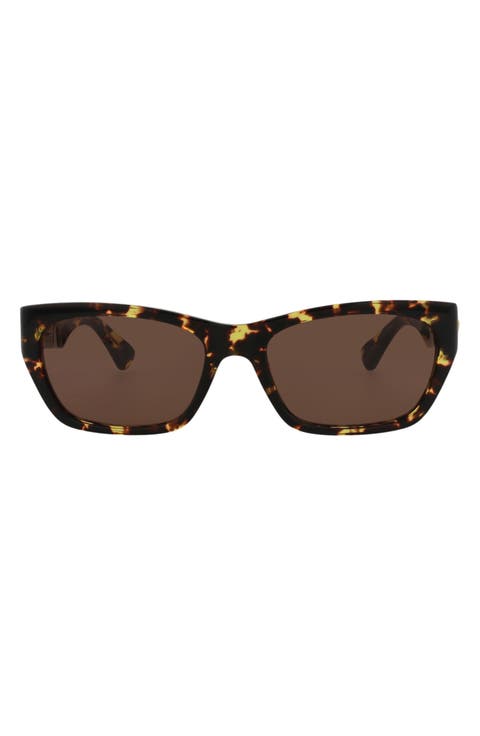 55mm Rectangular Sunglasses