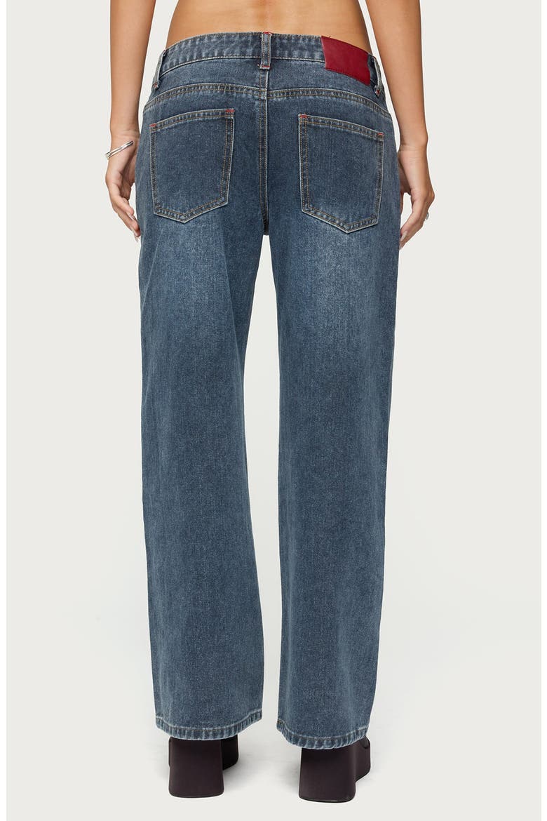 Ace Relaxed Low Rise Wide Leg Jeans, Alternate, color, DARK-BLUE