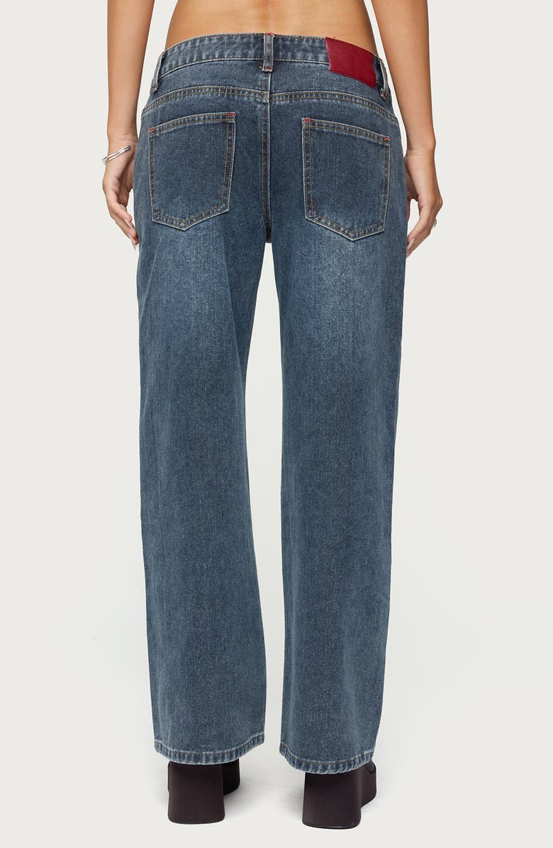 EDIKTED Ace Relaxed Low Rise Wide Leg Jeans, Alternate, color, Dark-Blue