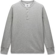Reigning Champ Standard Fit Lightweight Waffle Knit Henley
