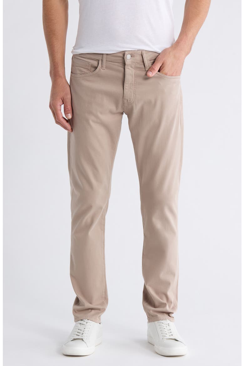 Marcus Oatmilk Stretch Cotton Twill Pants, Main, color, OATMILK TWILL