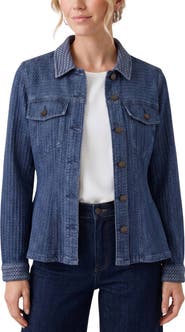 Liverpool Los Angeles Fit & Flare Denim Trucker Jacket