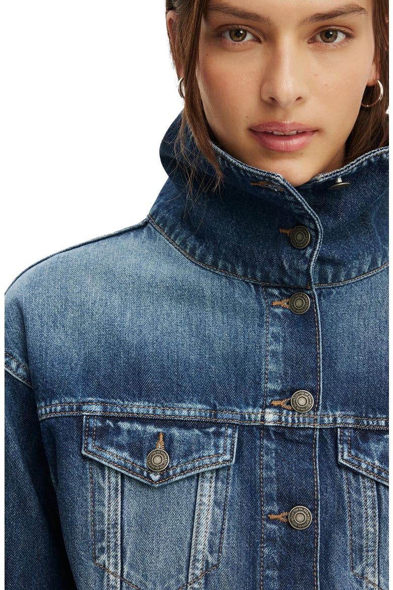 Oli Denim Jacket, Alternate, color, GRAZED BLUE