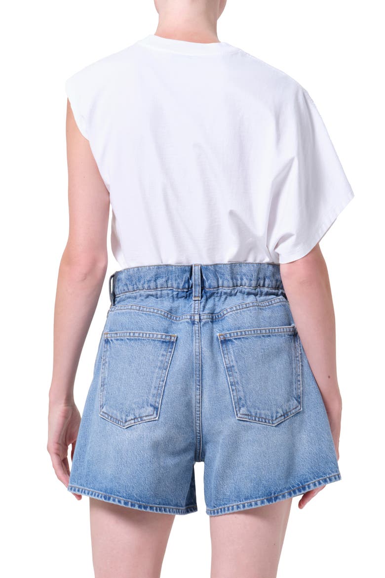 Corrine Asymmetric Tee, Alternate, color, WHITE
