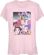 KPop Demon Hunters Junior's KPop Demon Hunters Huntrix Manhwa Panels  Graphic T-Shirt
