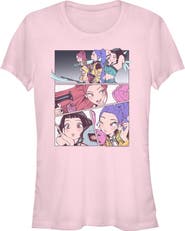 KPop Demon Hunters Junior's KPop Demon Hunters Huntrix Manhwa Panels Graphic T-Shirt
