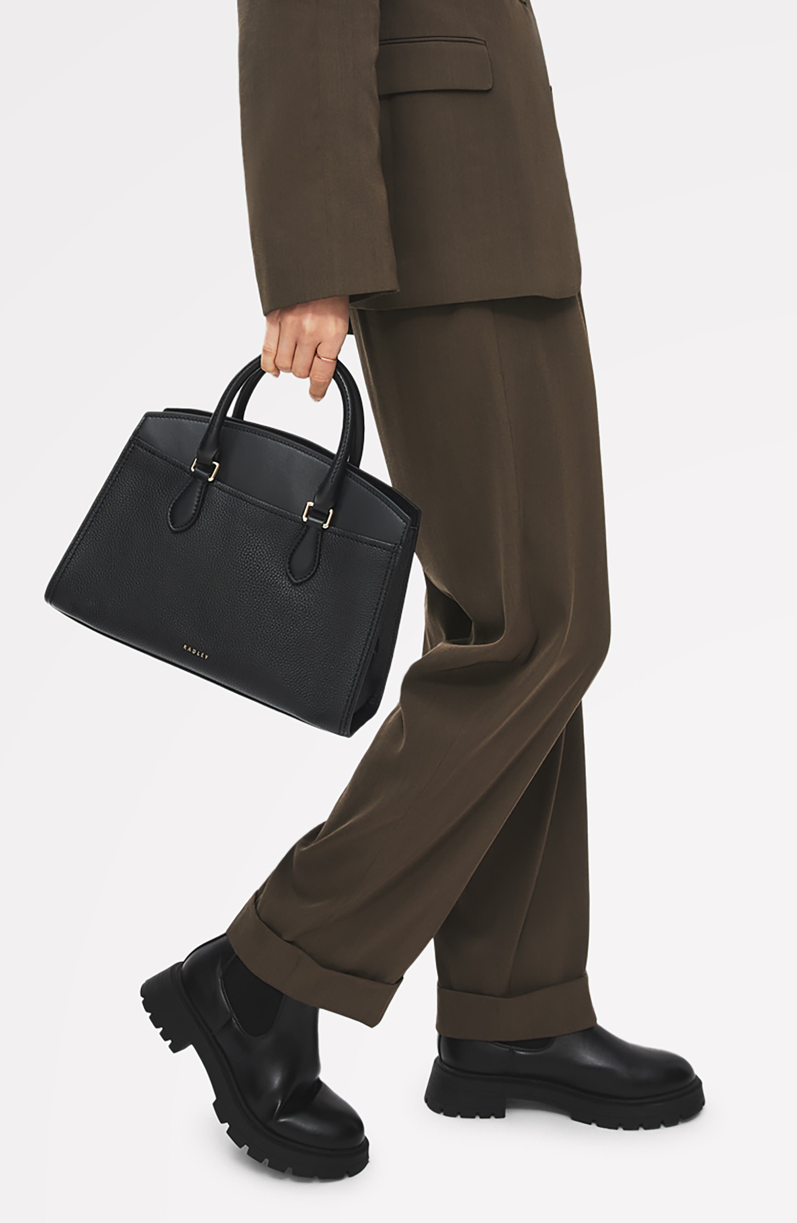 Radley Medium Portland Way Zip Tote Bag, Alternate, color, Black