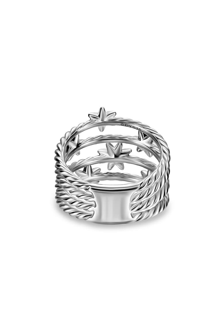 Petite Starburst Multi Row Ring, Alternate, color, SILVER PAVE
