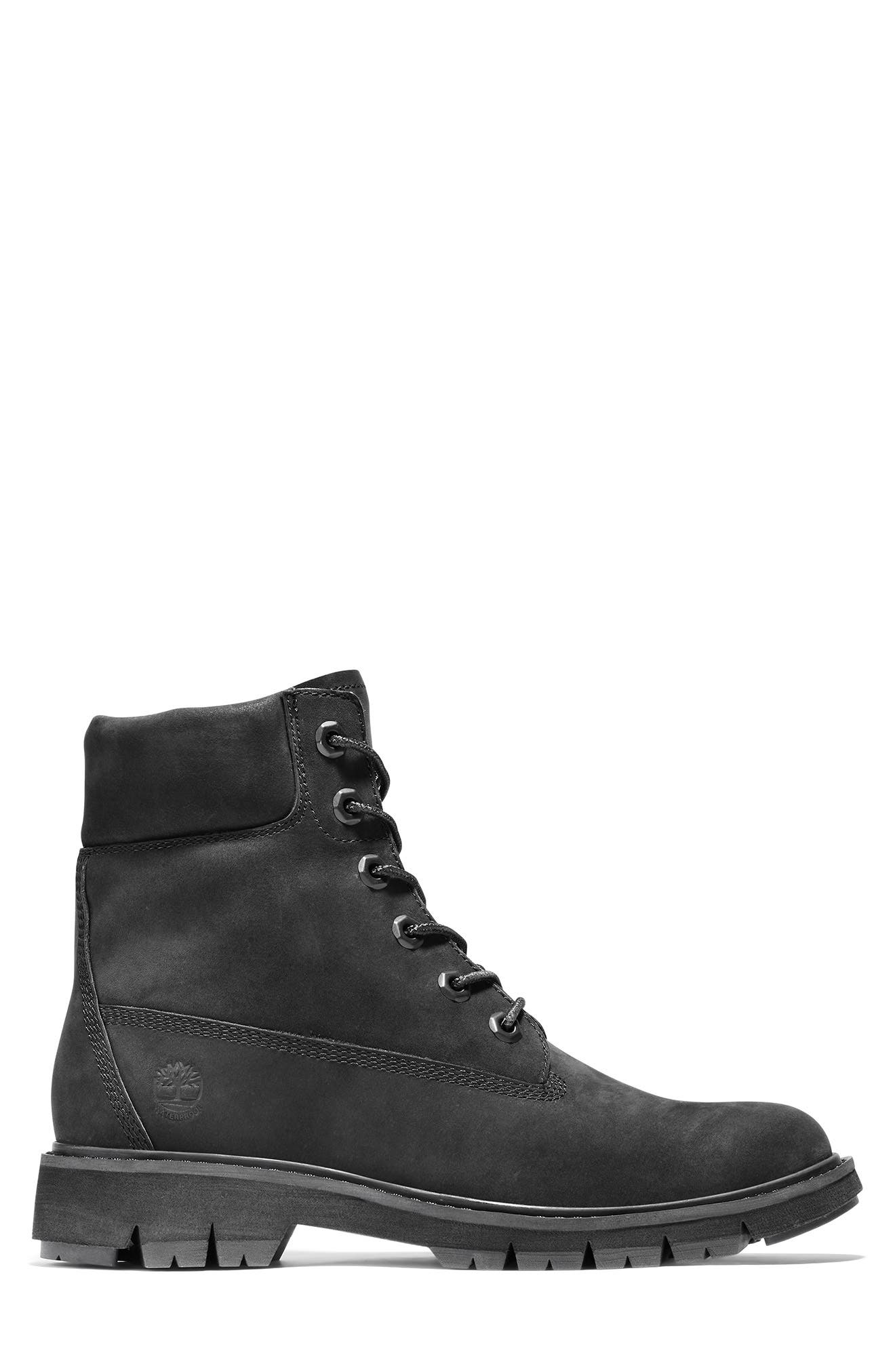 Timberland Lucia Leather Lug Sole Lace-Up Boot, Main, color, 