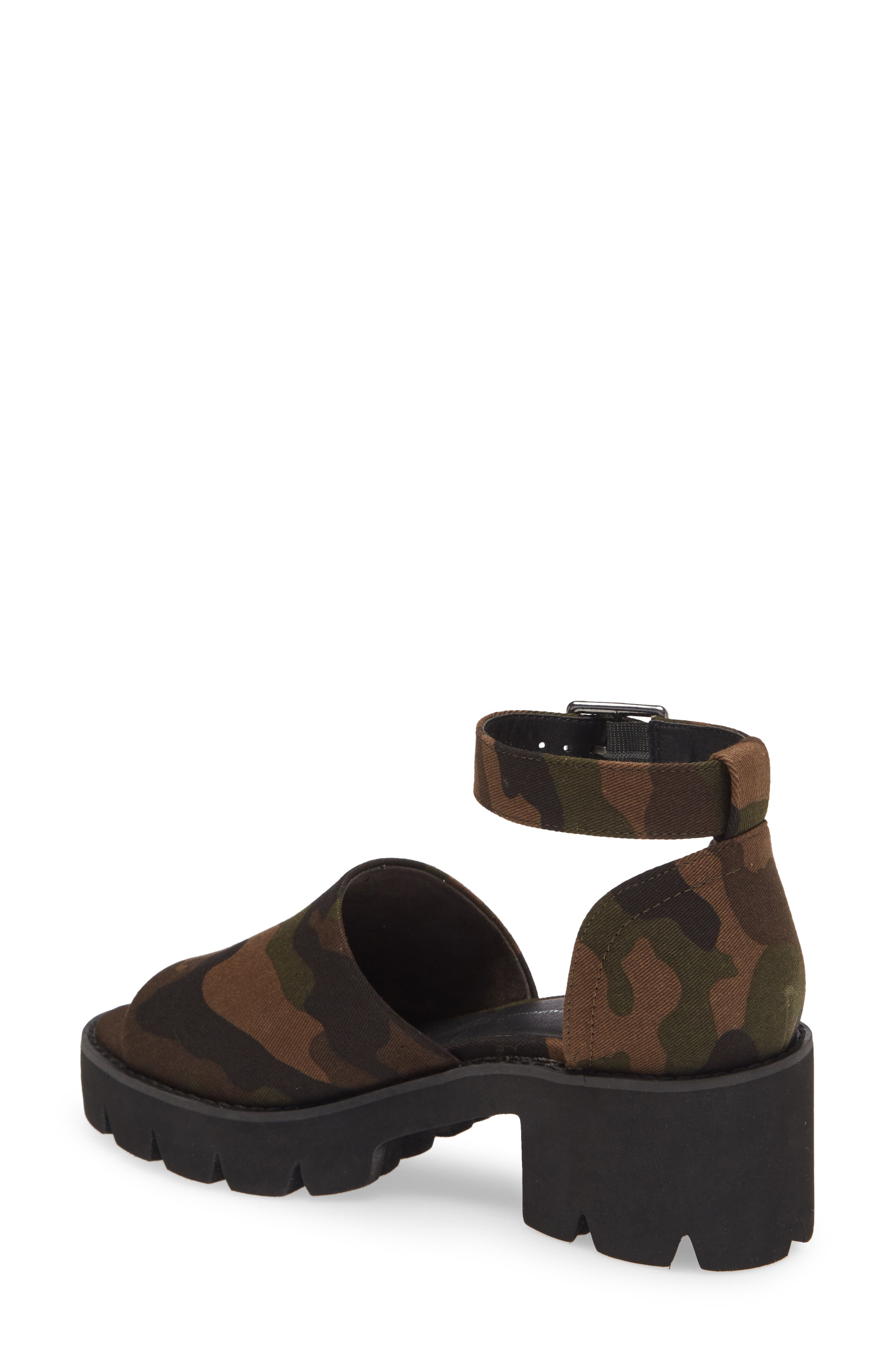 United Vegan Platform Sandal, Alternate, color, CAMO FABRIC
