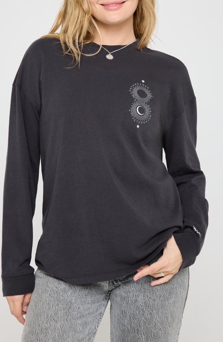 Spiritual Gangster 888 Dreamer Denver Long Sleeve Graphic T-Shirt, Alternate, color, Vintage Black