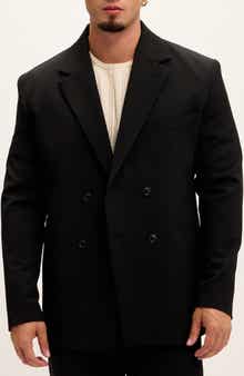 RON TOMSON Super Relaxed Double Breasted Tuxedo Jacket