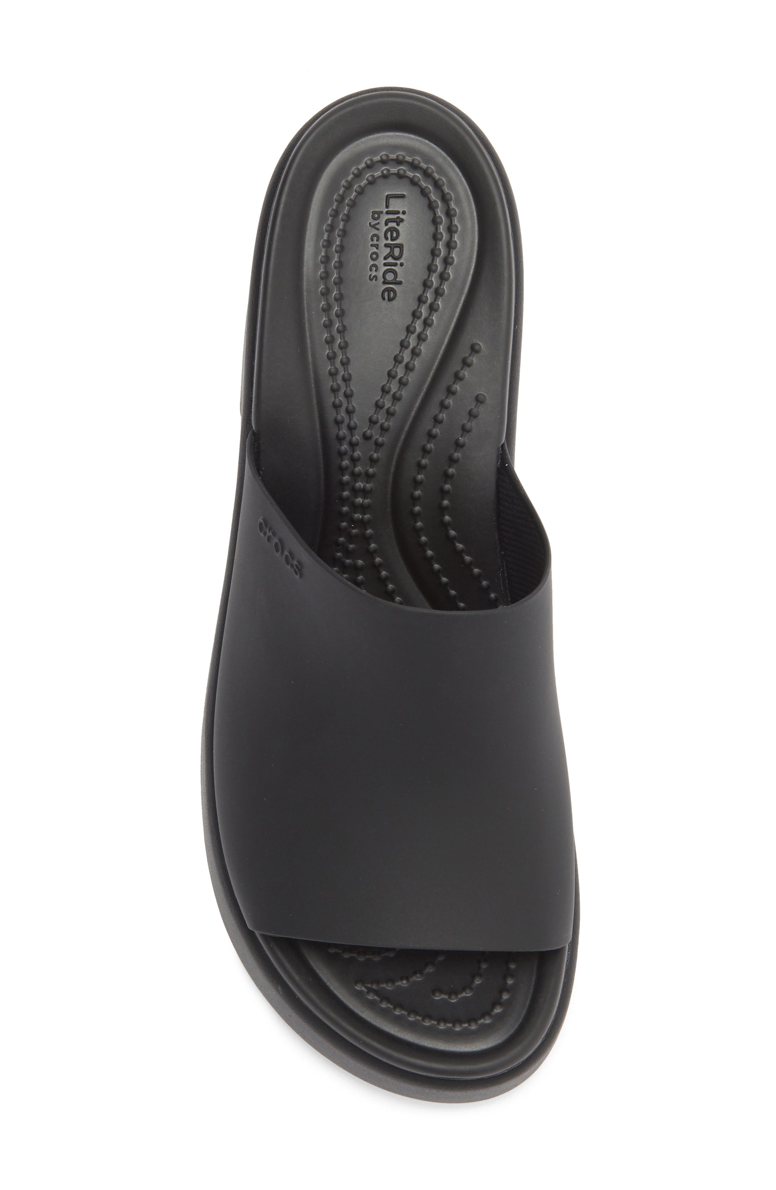 CROCS Brooklyn Slide Sandal, Alternate, color, Black/Black