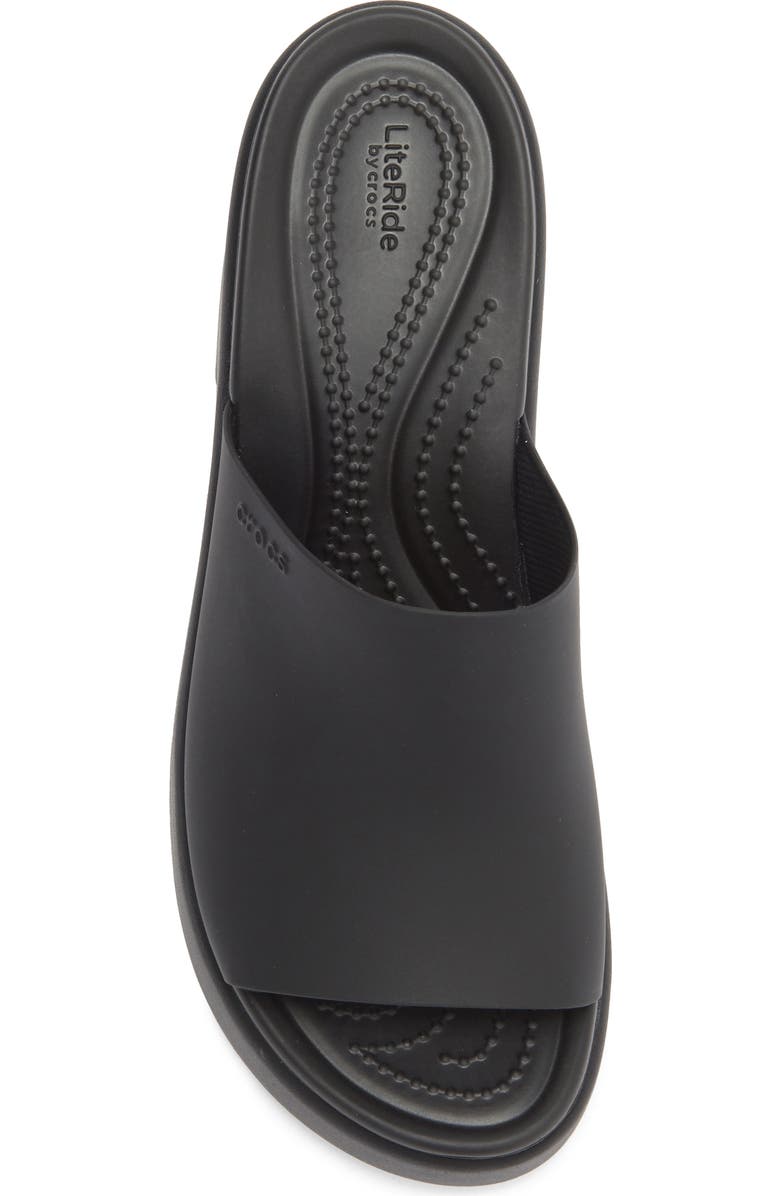 CROCS Brooklyn Slide Sandal, Alternate, color, Black/Black