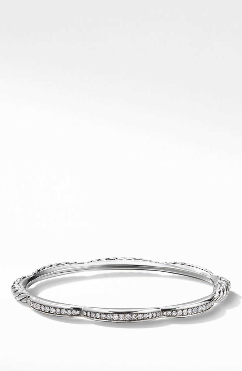 David Yurman Tides 3-Station Bracelet with Diamonds, Main, color,